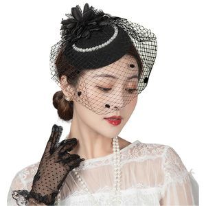 Women Fascinator-hat With Veil - Vintage Tea-party-hat 20s Feather😻